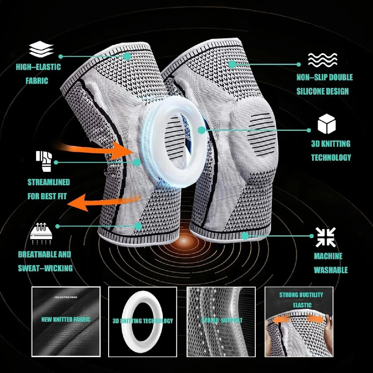 VitalFit Double Compression Knee Sleeve